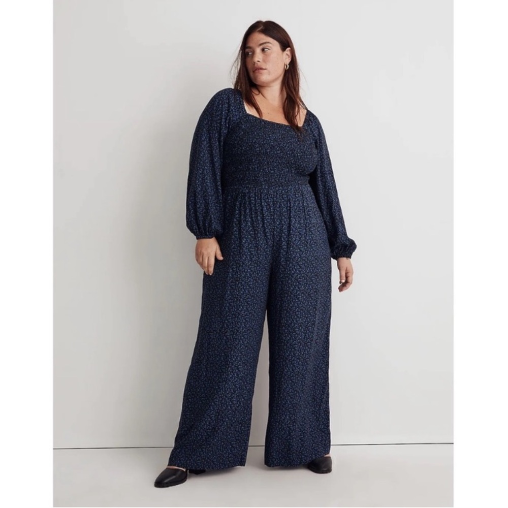 Madewell Lucie Tie-Back Floral Jumpsuit